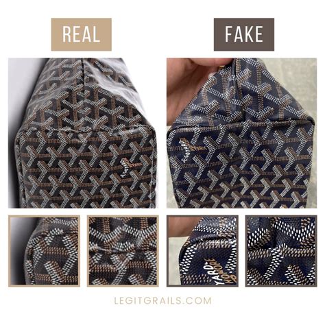 goyard tote fake vs real|knockoff goyard handbags.